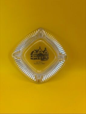 Frankfurt Clear Glass Decorative Cigarette Dish